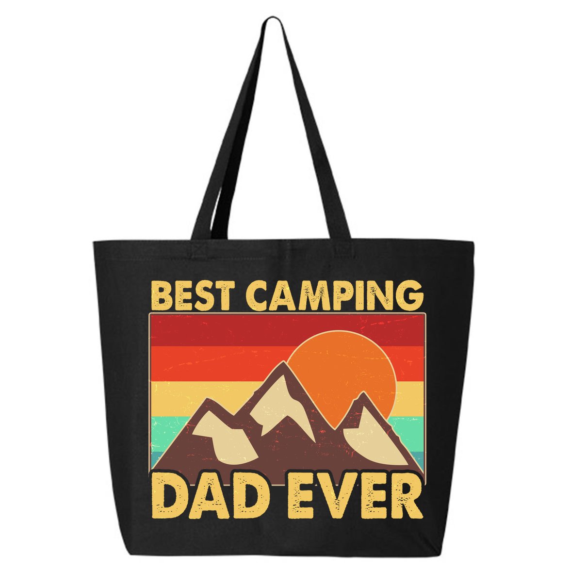 Vintage Colors Best Camping Dad Ever 25L Jumbo Tote