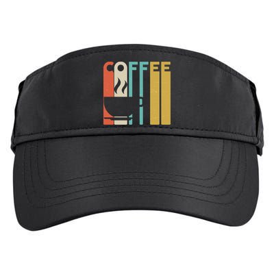 Vintage Colors Coffee Cup Logo Adult Drive Performance Visor