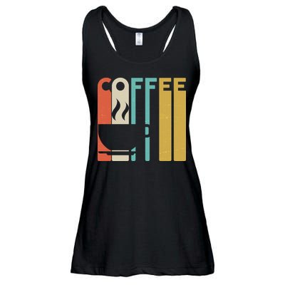Vintage Colors Coffee Cup Logo Ladies Essential Flowy Tank