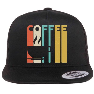 Vintage Colors Coffee Cup Logo Flatbill Hat