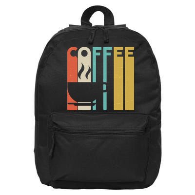Vintage Colors Coffee Cup Logo 16 in Basic Backpack