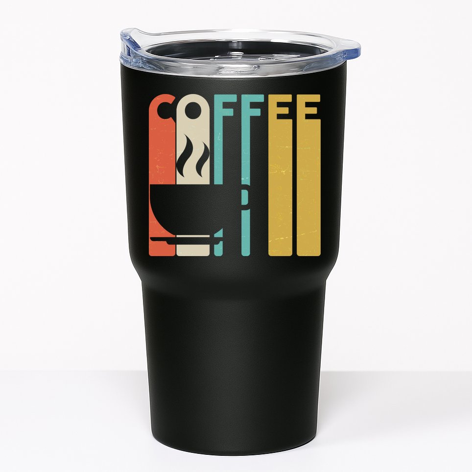 Vintage Colors Coffee Cup Logo Tumbler