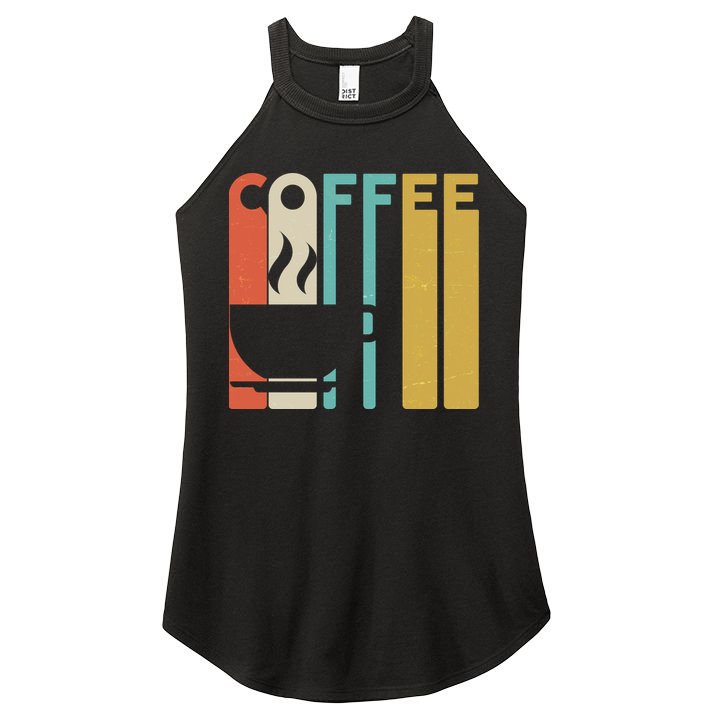 Vintage Colors Coffee Cup Logo Women's Perfect Tri Rocker Tank