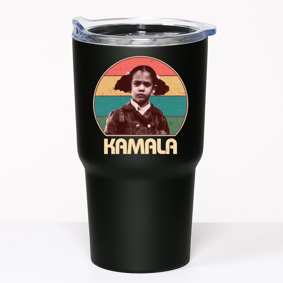 Vintage Colors Kamala Harris Childhood Photo Tumbler