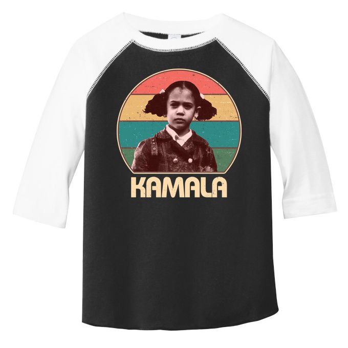 Vintage Colors Kamala Harris Childhood Photo Toddler Fine Jersey T-Shirt