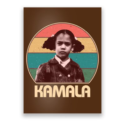 Vintage Colors Kamala Harris Childhood Photo Poster