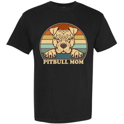 Vintage Colors Pitbull Mom Garment-Dyed Heavyweight T-Shirt