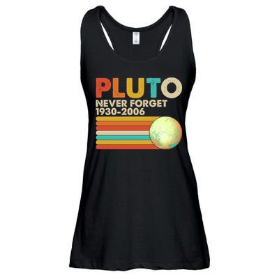Vintage Colors Pluto Never Forget 1930-2006 Ladies Essential Flowy Tank