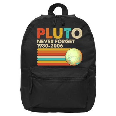 Vintage Colors Pluto Never Forget 1930-2006 16 in Basic Backpack