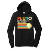 Vintage Colors Pluto Never Forget 1930-2006 Women's Pullover Hoodie