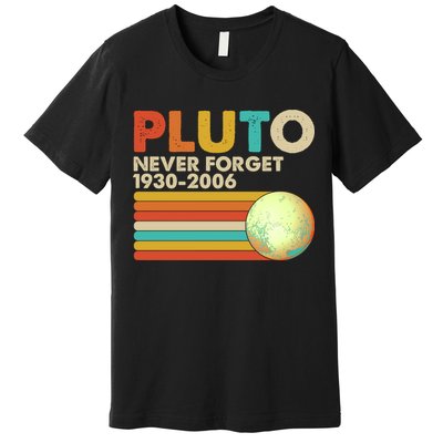 Vintage Colors Pluto Never Forget 1930-2006 Premium T-Shirt