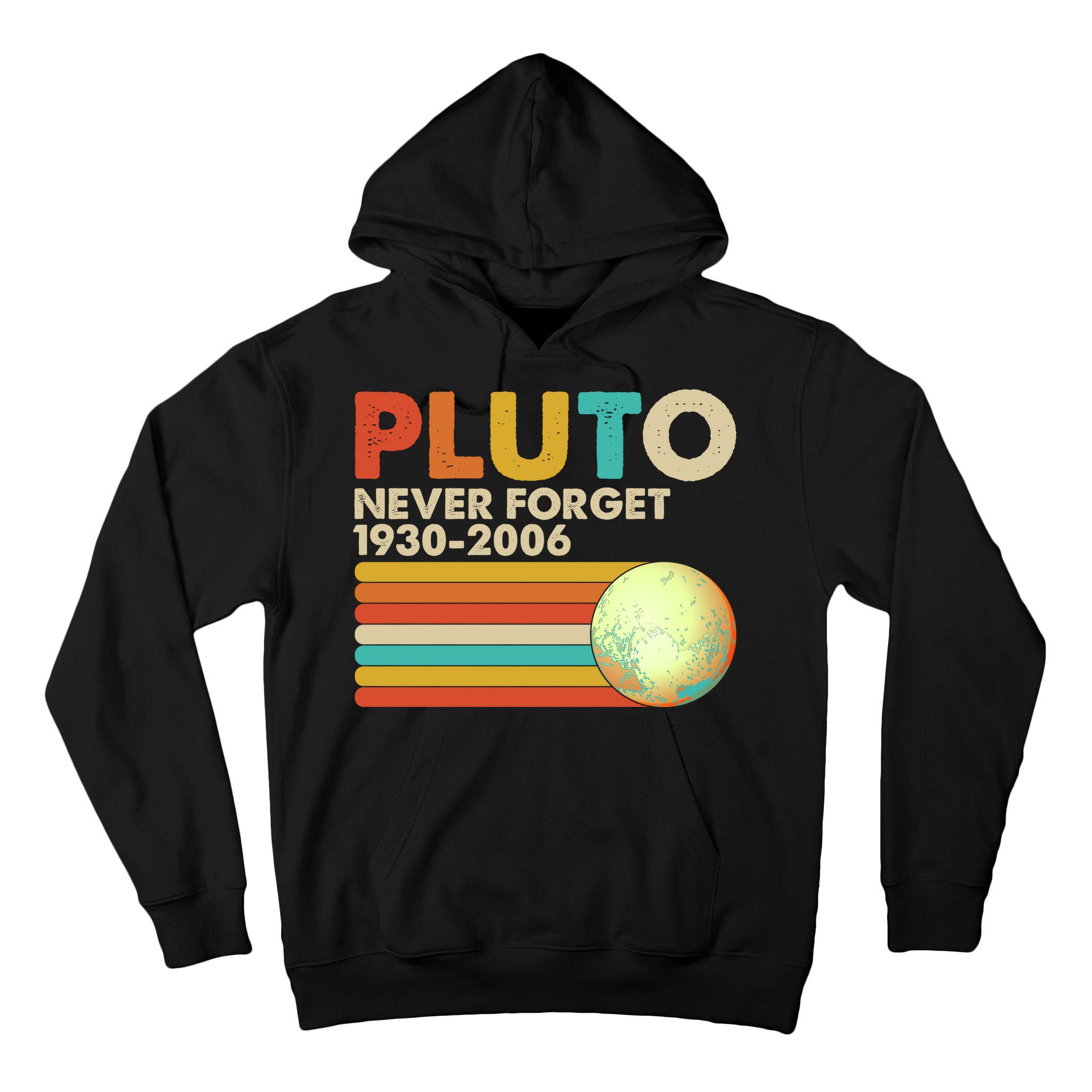Vintage Colors Pluto Never Forget 1930-2006 Tall Hoodie