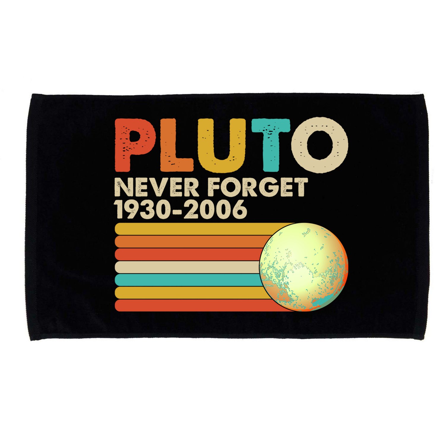 Vintage Colors Pluto Never Forget 1930-2006 Microfiber Hand Towel