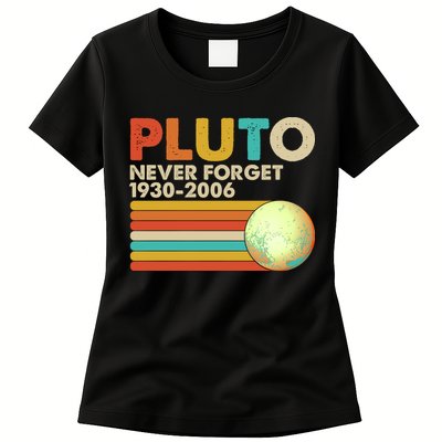 Vintage Colors Pluto Never Forget 1930-2006 Womens T-Shirt
