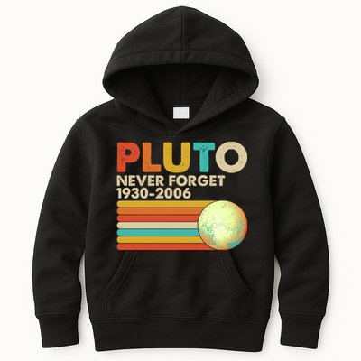 Vintage Colors Pluto Never Forget 1930-2006 Kids Hoodie