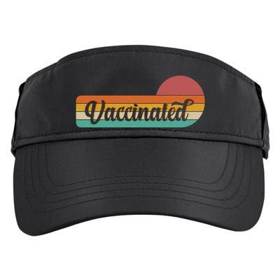 Vintage Colors Retro Sun Vaccinated Adult Drive Performance Visor