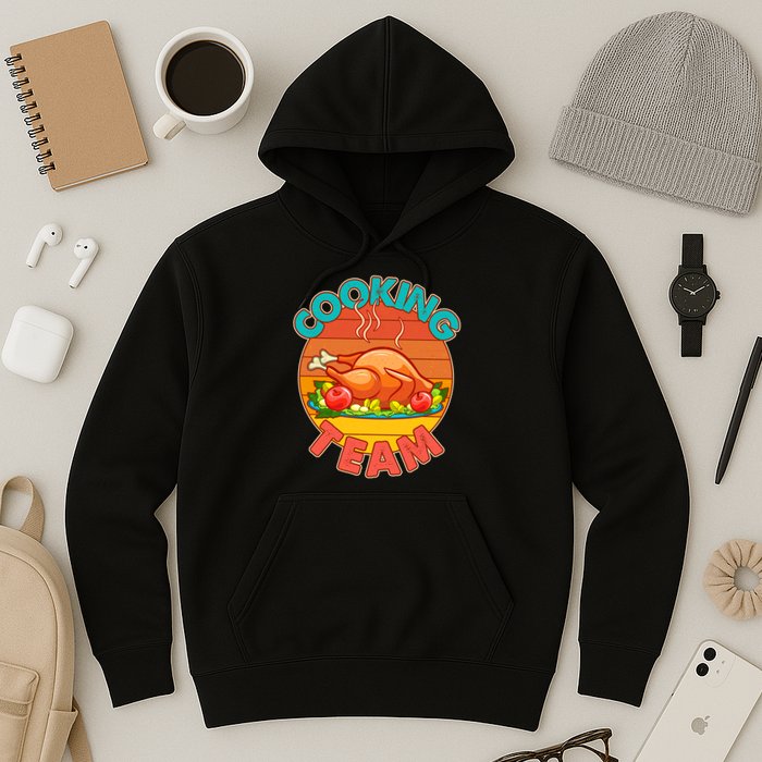 Vintage Cooking Team Emblem Hoodie