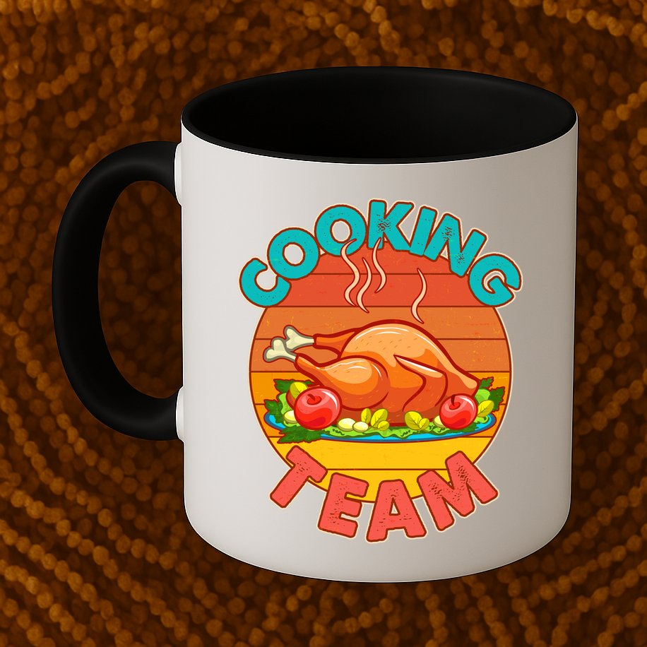 Vintage Cooking Team Emblem Mug