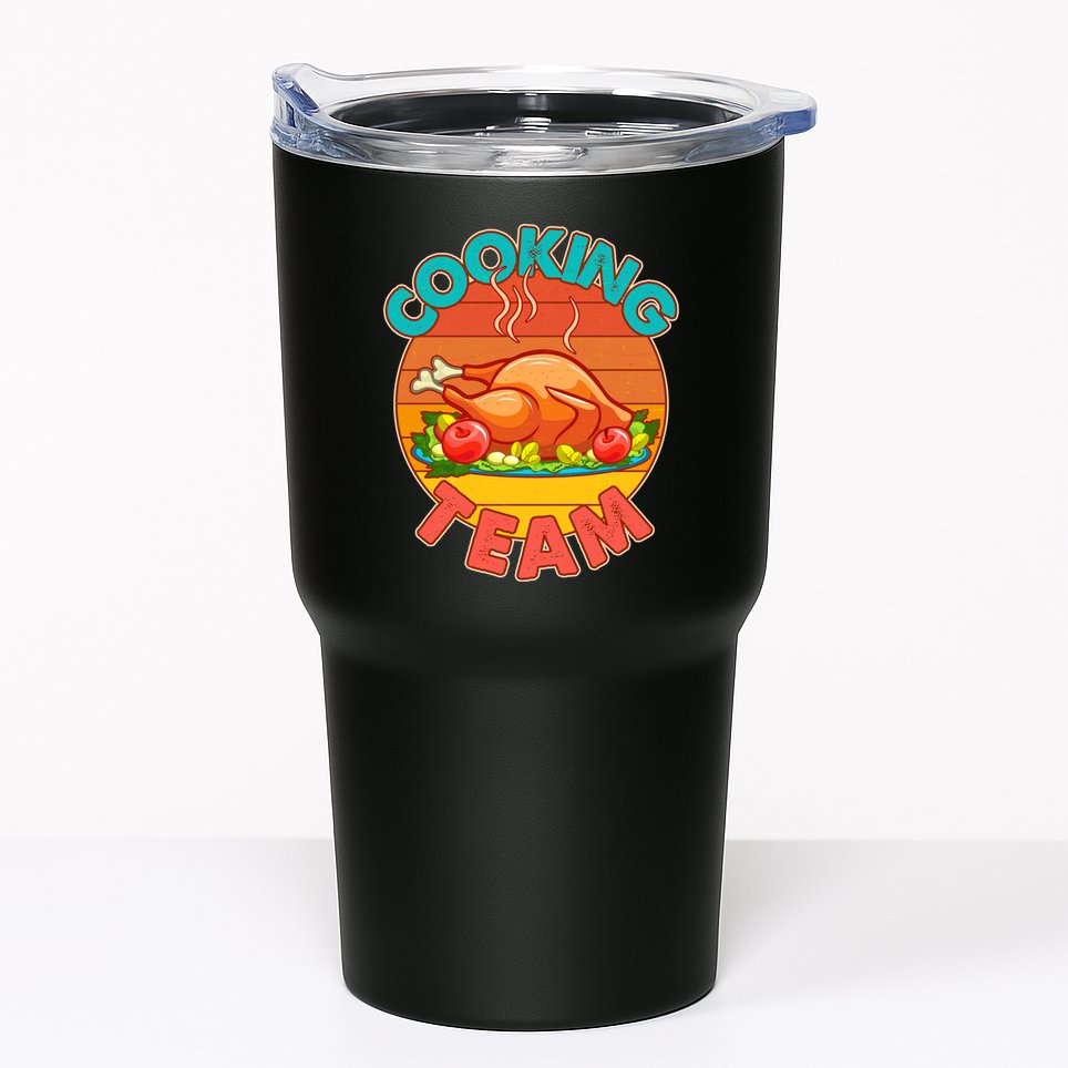 Vintage Cooking Team Emblem Tumbler