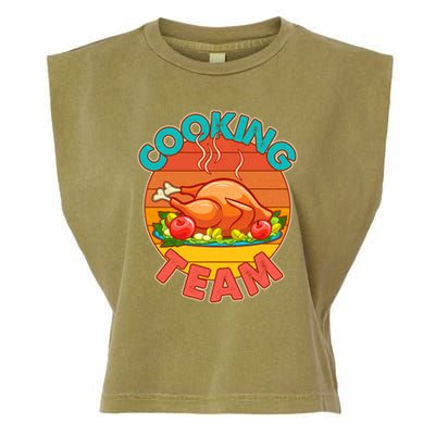 Vintage Cooking Team Emblem Garment-Dyed Women's Muscle Tee