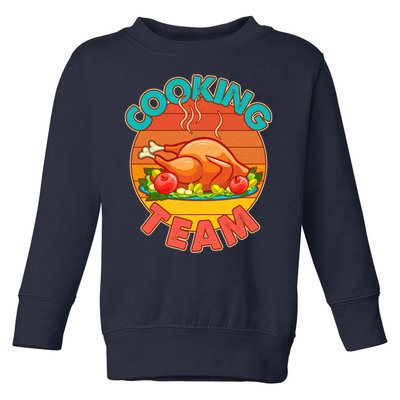 Vintage Cooking Team Emblem Toddler Sweatshirt