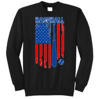 Vintage Cool Baseball American Flag Sweatshirt