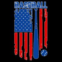 Vintage Cool Baseball American Flag Backpack