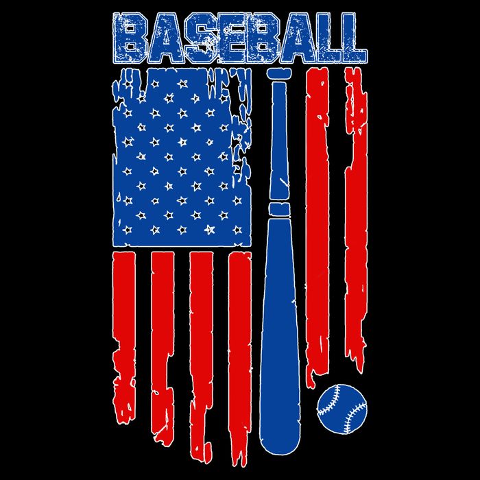 Vintage Cool Baseball American Flag Backpack
