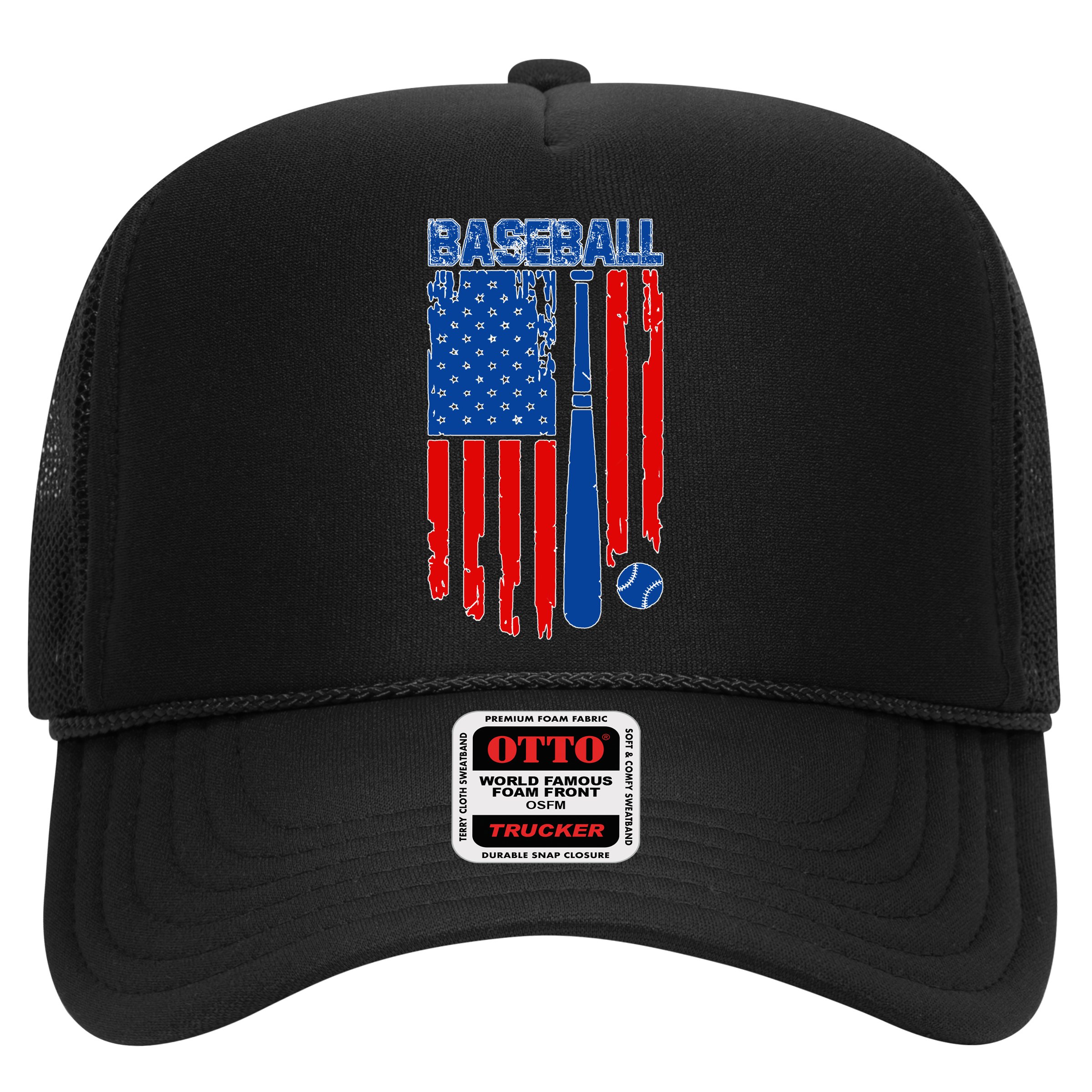 Vintage Cool Baseball American Flag Hat