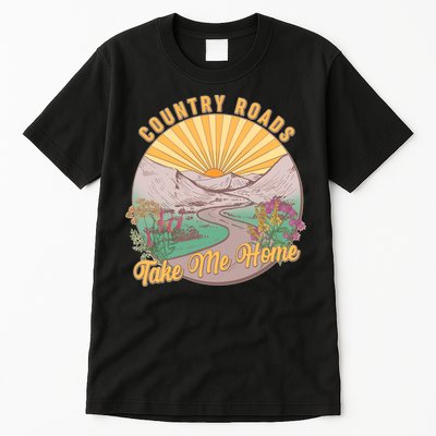 Vintage Country Roads Take Me Home  Tall T-Shirt