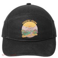Vintage Country Roads Take Me Home  7-Panel Snapback Hat