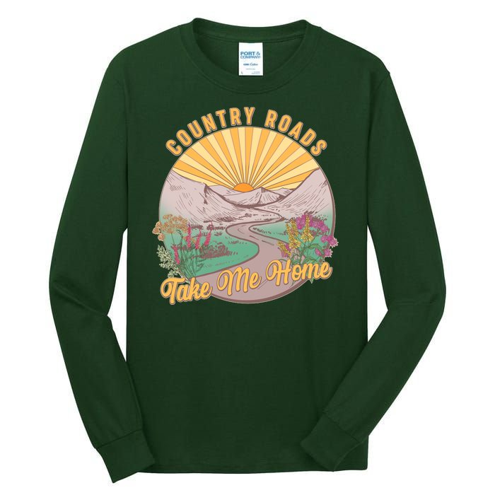 Vintage Country Roads Take Me Home  Tall Long Sleeve T-Shirt