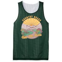 Vintage Country Roads Take Me Home  Mesh Reversible Basketball Jersey Tank