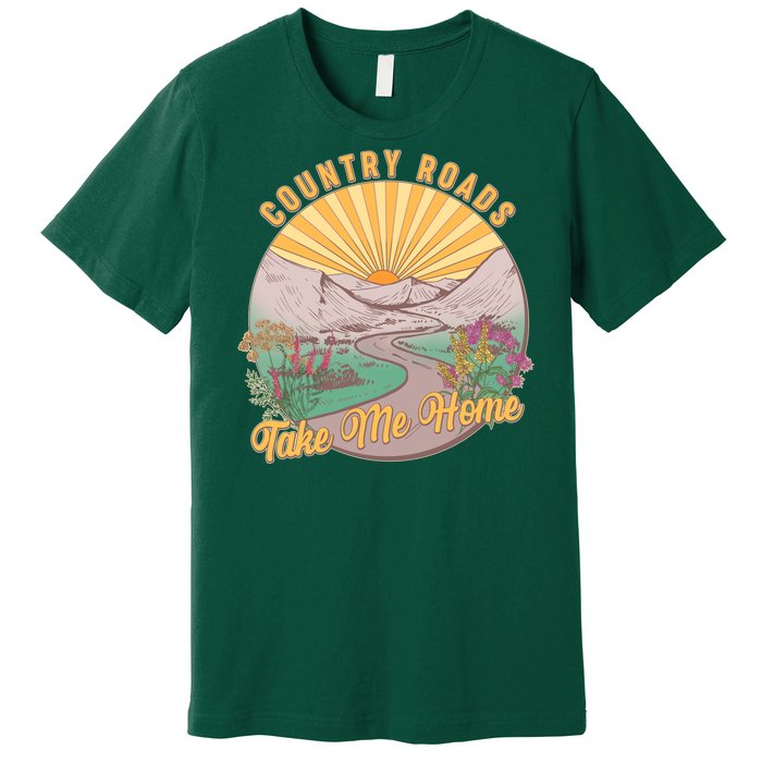 Vintage Country Roads Take Me Home  Premium T-Shirt