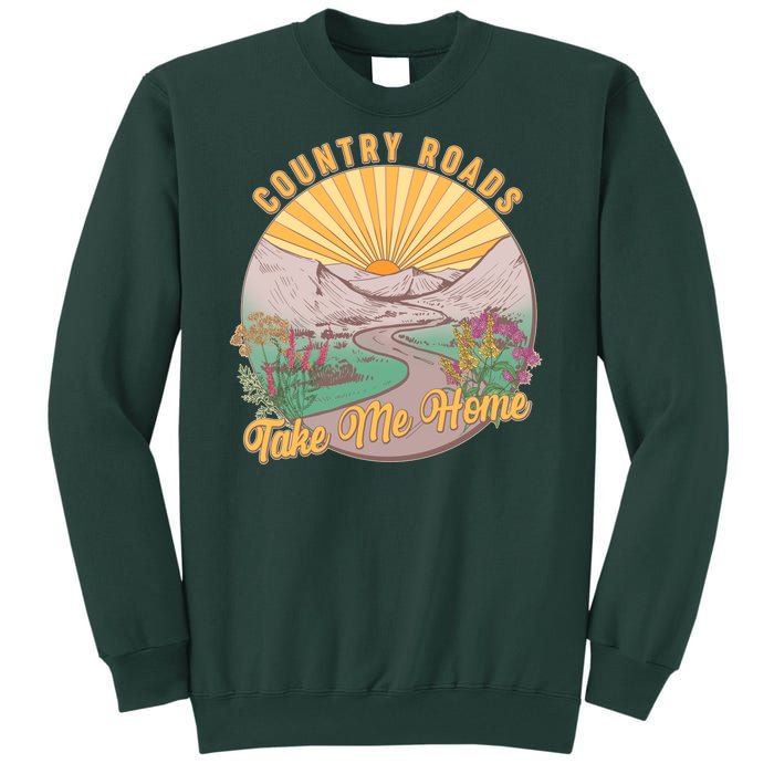 Vintage Country Roads Take Me Home  Tall Sweatshirt