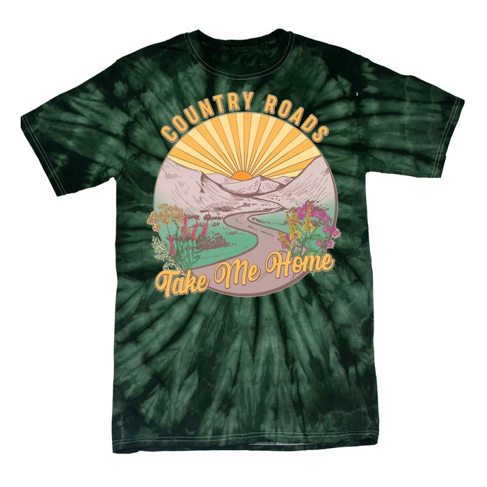 Vintage Country Roads Take Me Home  Tie-Dye T-Shirt