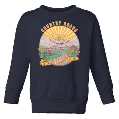 Vintage Country Roads Take Me Home  Toddler Sweatshirt