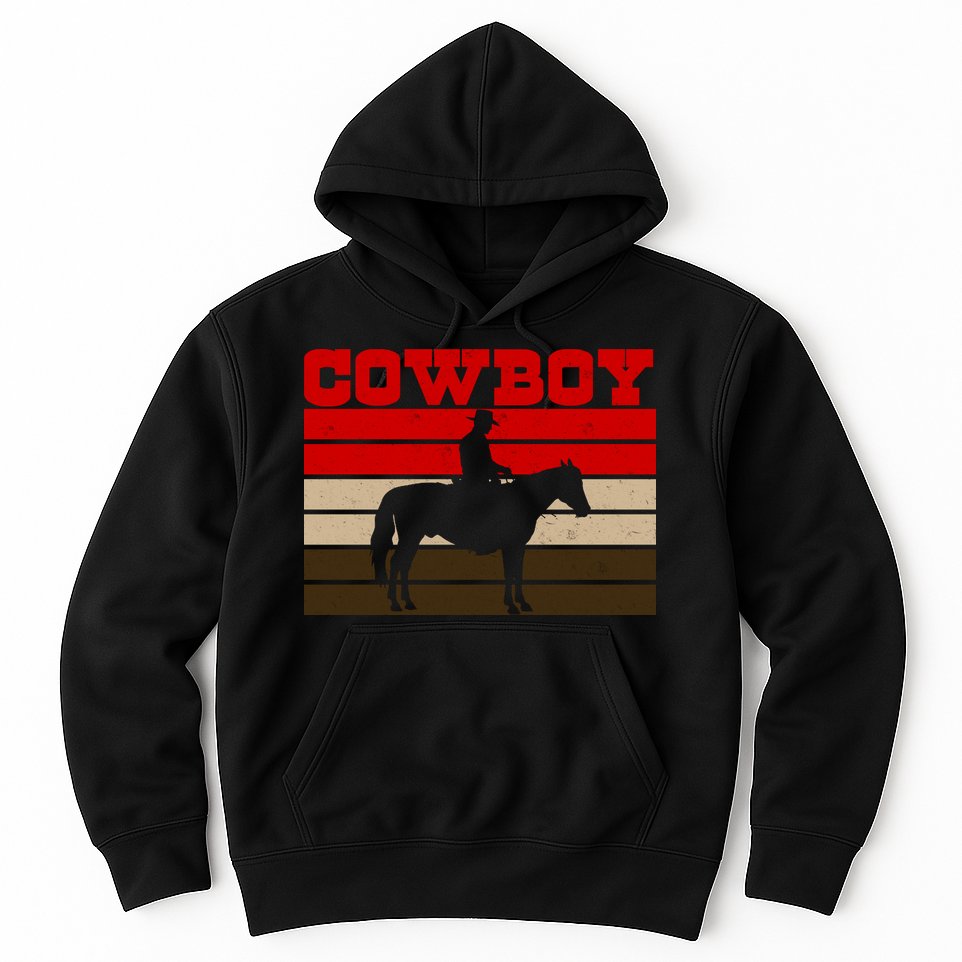 Vintage Cowboy Logo Hoodie