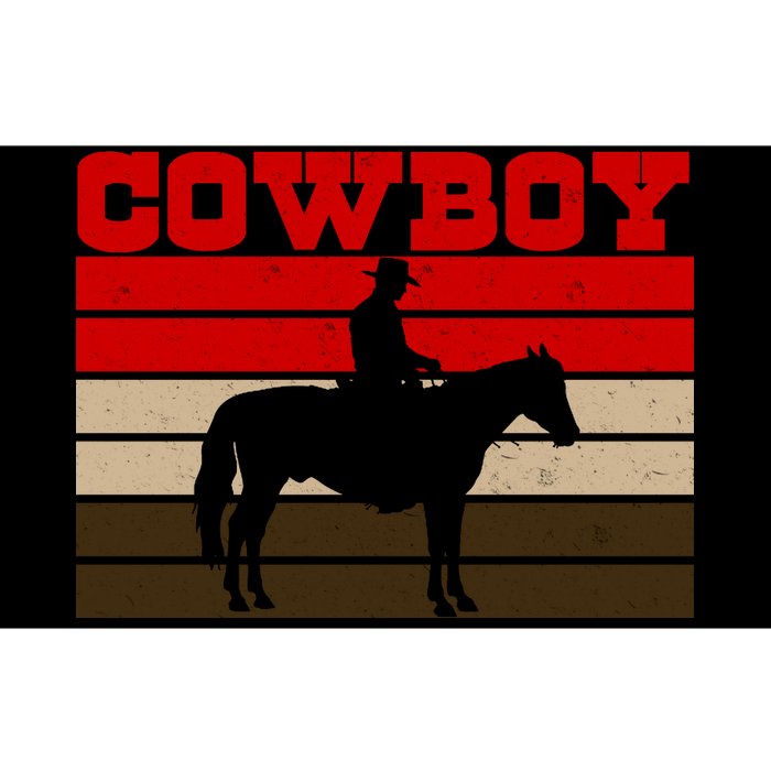 Vintage Cowboy Logo Bumper Sticker