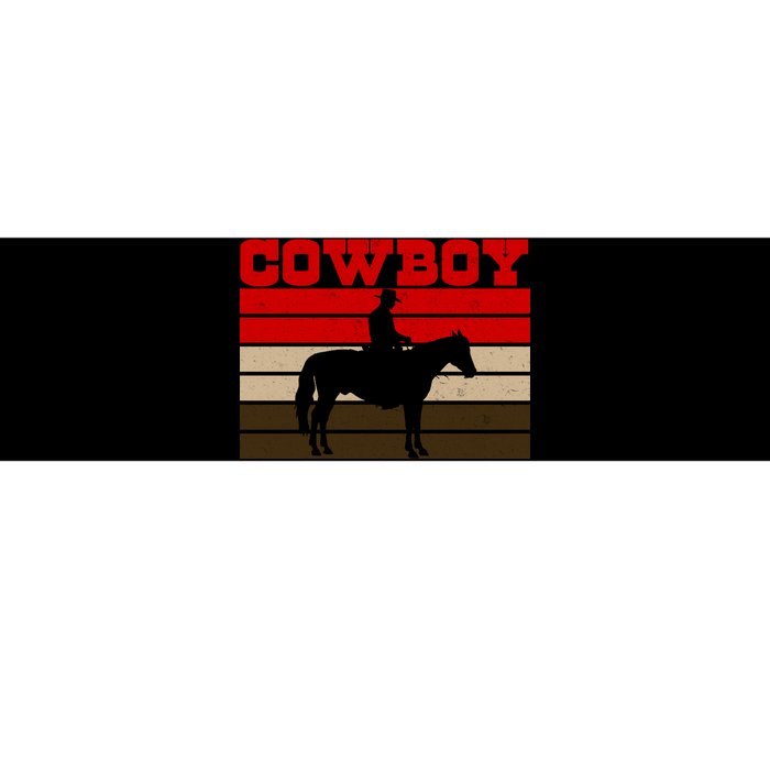 Vintage Cowboy Logo Bumper Sticker