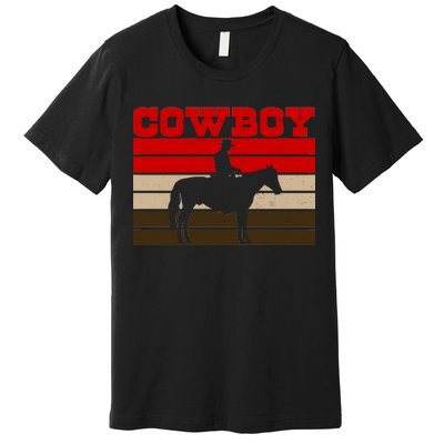 Vintage Cowboy Logo Premium T-Shirt