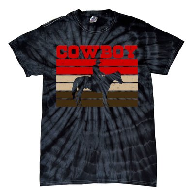 Vintage Cowboy Logo Tie-Dye T-Shirt