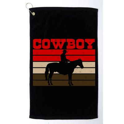 Vintage Cowboy Logo Platinum Collection Golf Towel