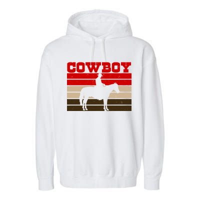 Vintage Cowboy Logo Garment-Dyed Fleece Hoodie