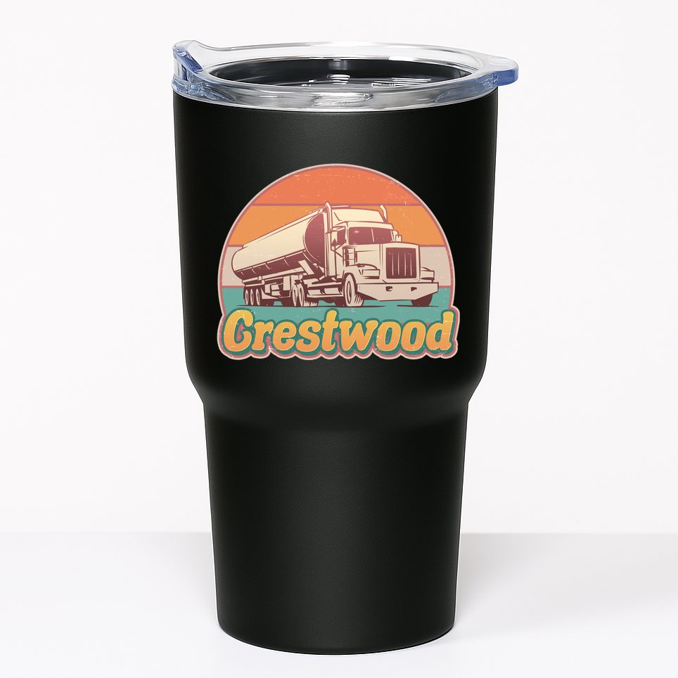 Vintage Crestwood Tanker Truck Tumbler