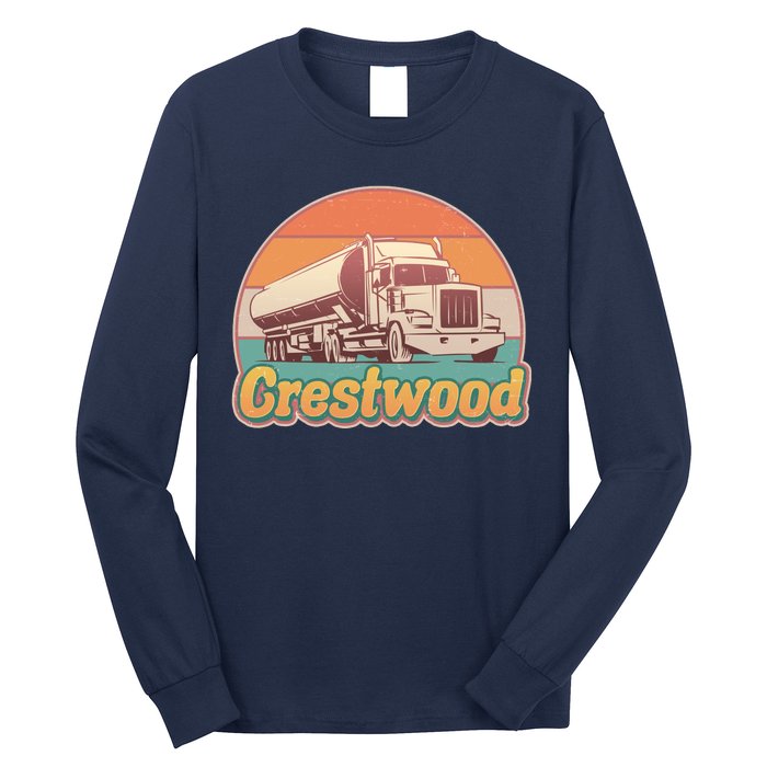 Vintage Crestwood Tanker Truck Long Sleeve Shirt