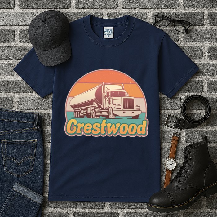 Vintage Crestwood Tanker Truck Tall T-Shirt