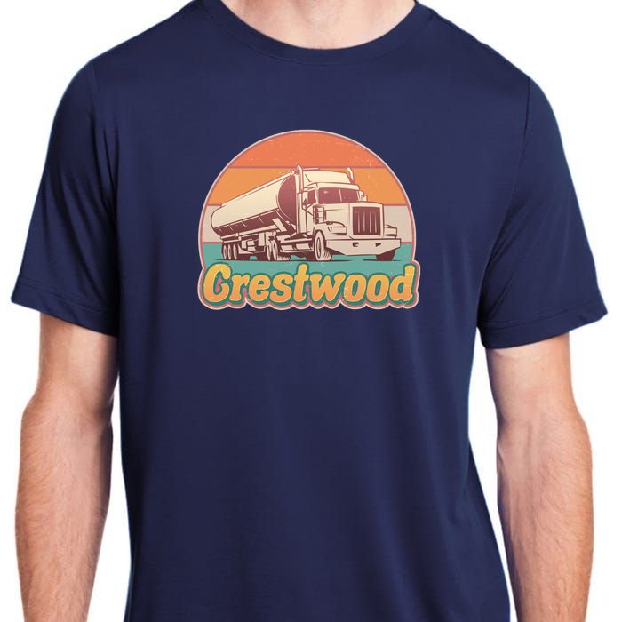 Vintage Crestwood Tanker Truck Adult ChromaSoft Performance T-Shirt