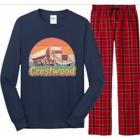 Vintage Crestwood Tanker Truck Long Sleeve Pajama Set