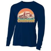 Vintage Crestwood Tanker Truck Cooling Performance Long Sleeve Crew